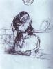 the old woman with a mirror